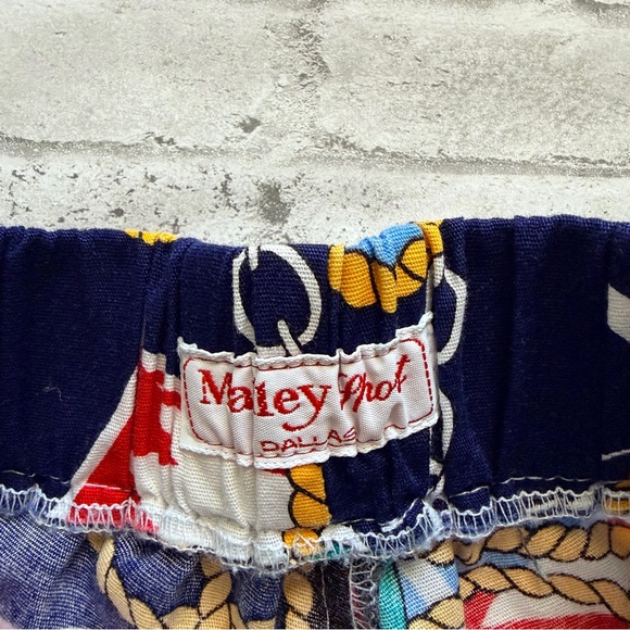 Vintage Nautical Print Kids Cotton Bubble Shorts - Picture 3 of 4